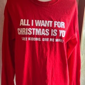 Gildan size Large long sleeve Christmas shirt